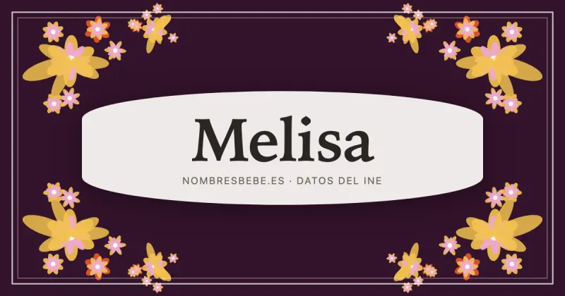Melisa, en una estampa ornamental de nombresbebe.es