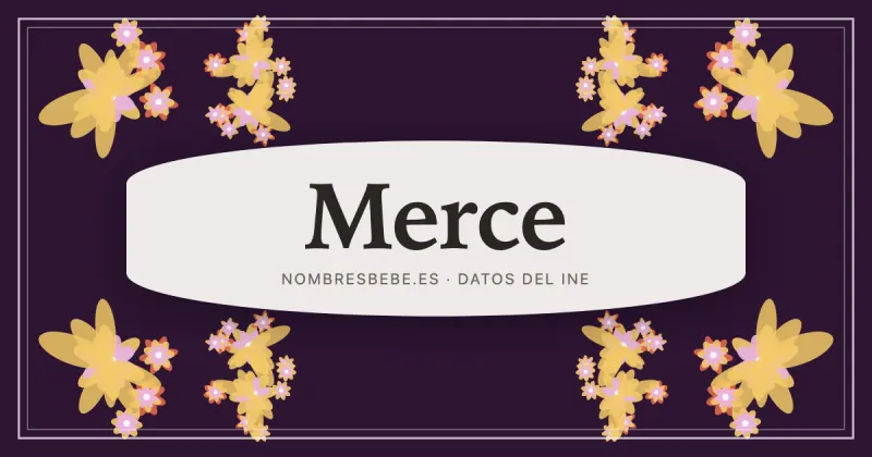 Merce, en una estampa ornamental de nombresbebe.es