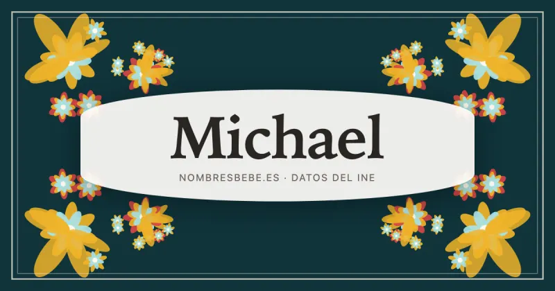 Michael, en una estampa ornamental de nombresbebe.es