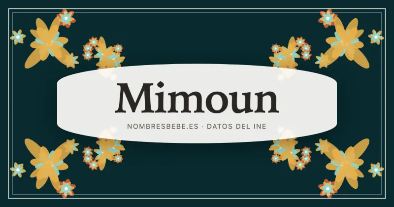 Mimoun, en una estampa ornamental de nombresbebe.es