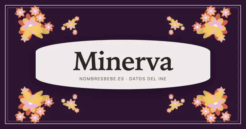 Minerva, en una estampa ornamental de nombresbebe.es