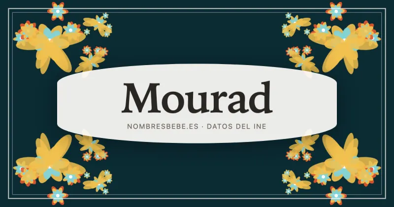 Mourad, en una estampa ornamental de nombresbebe.es