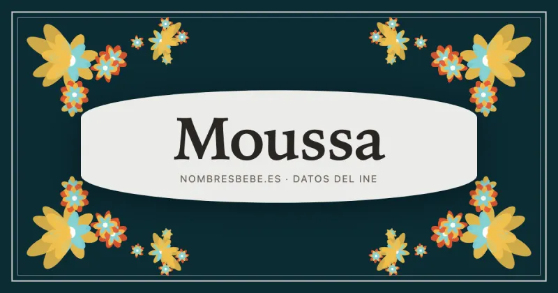 Moussa, en una estampa ornamental de nombresbebe.es
