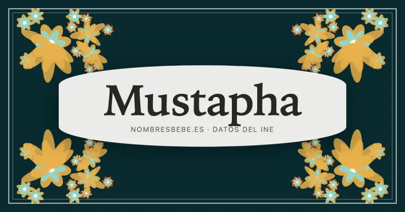 Mustapha, en una estampa ornamental de nombresbebe.es