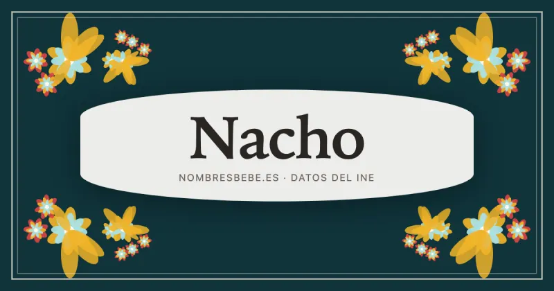 Nacho, en una estampa ornamental de nombresbebe.es