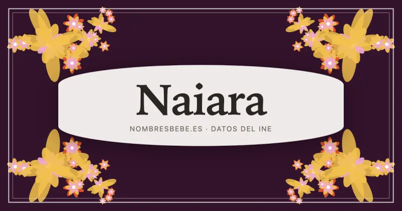 Naiara, en una estampa ornamental de nombresbebe.es