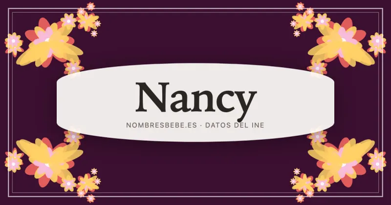 Nancy, en una estampa ornamental de nombresbebe.es