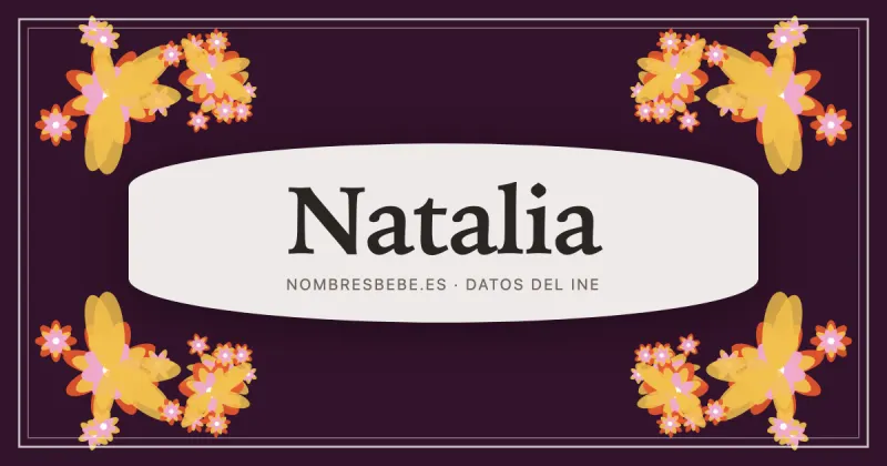 Natalia, en una estampa ornamental de nombresbebe.es