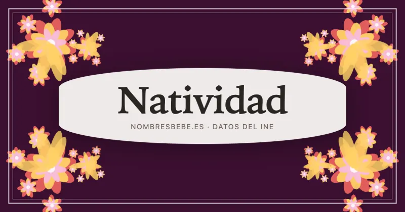 Natividad, en una estampa ornamental de nombresbebe.es