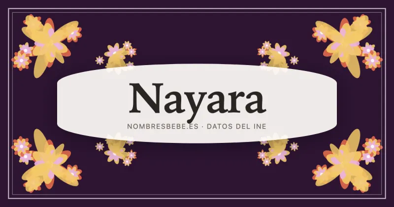 Nayara, en una estampa ornamental de nombresbebe.es
