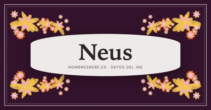 Neus, en una estampa ornamental de nombresbebe.es