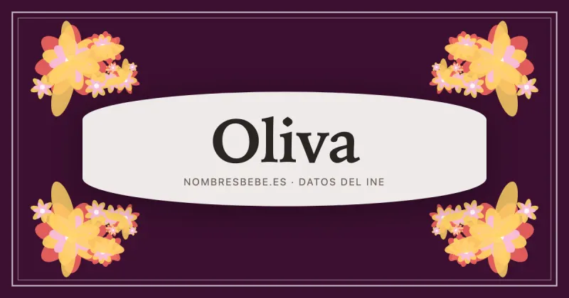 Oliva, en una estampa ornamental de nombresbebe.es