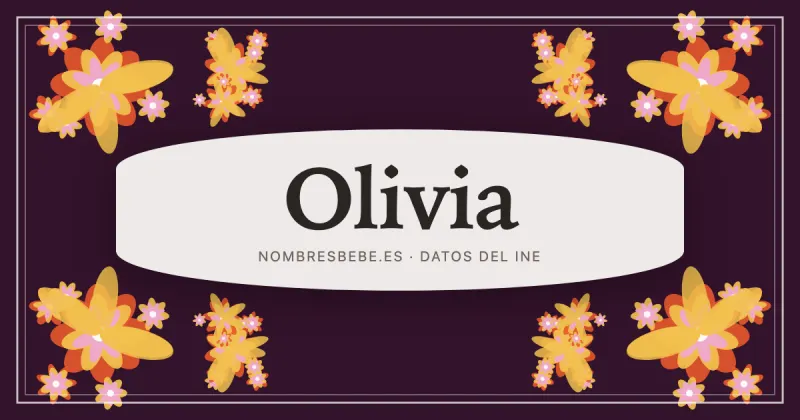Olivia, en una estampa ornamental de nombresbebe.es