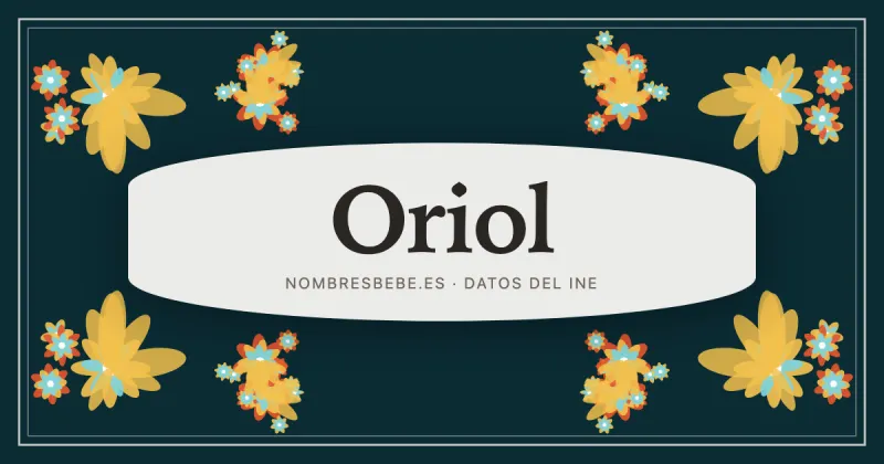 Oriol, en una estampa ornamental de nombresbebe.es
