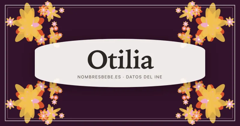 Otilia, en una estampa ornamental de nombresbebe.es