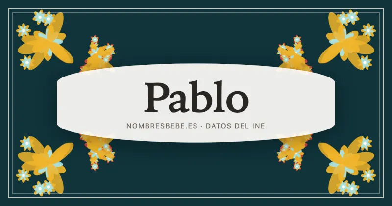 Pablo, en una estampa ornamental de nombresbebe.es