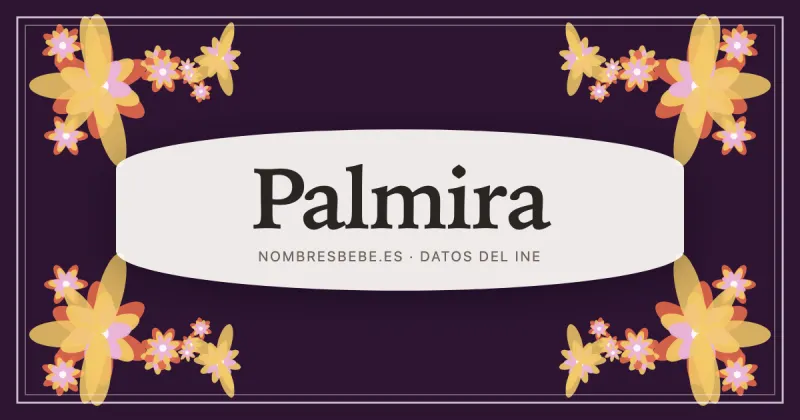Palmira, en una estampa ornamental de nombresbebe.es