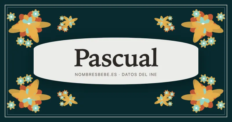 Pascual, en una estampa ornamental de nombresbebe.es
