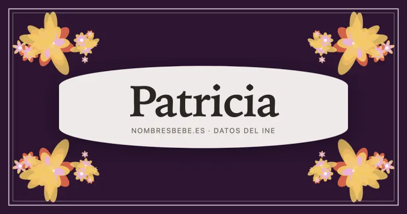 Patricia, en una estampa ornamental de nombresbebe.es
