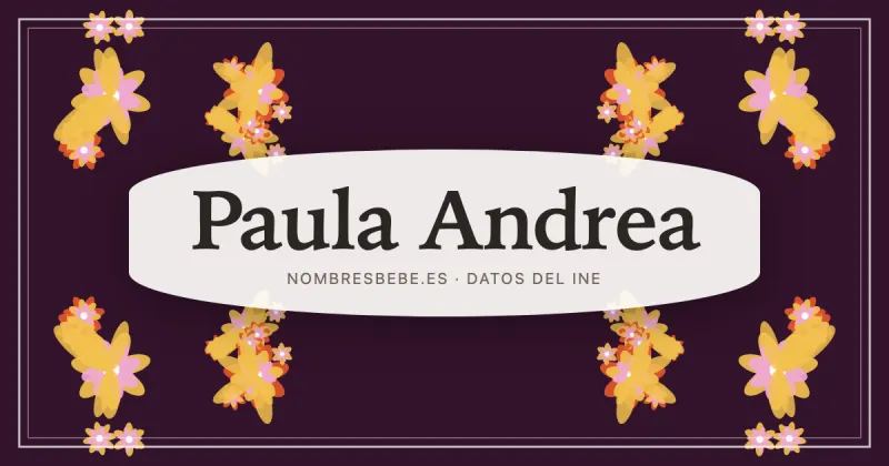 Paula Andrea, en una estampa ornamental de nombresbebe.es