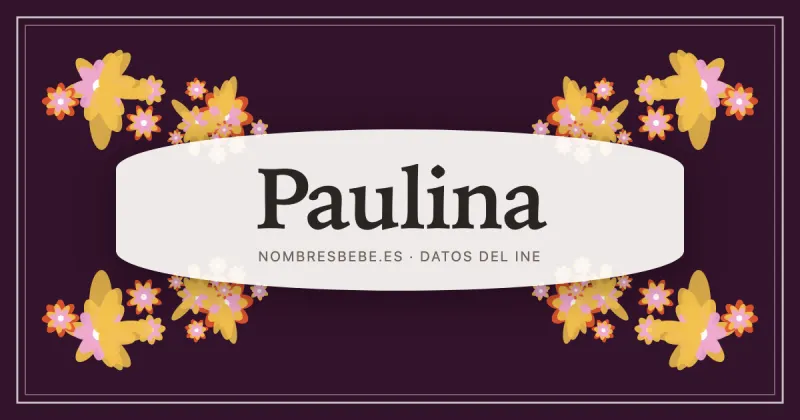 Paulina, en una estampa ornamental de nombresbebe.es