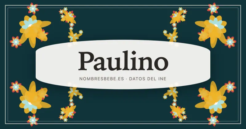 Paulino, en una estampa ornamental de nombresbebe.es