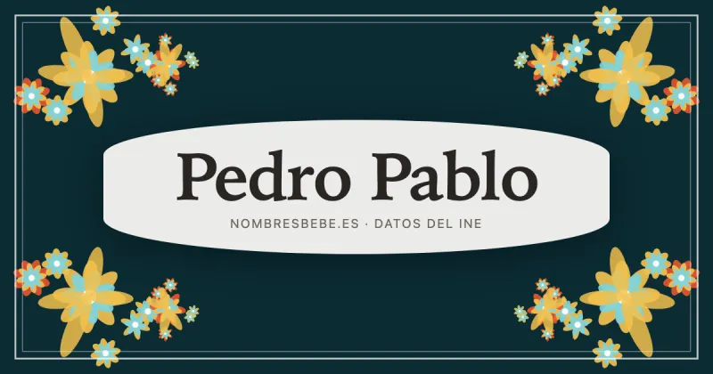 Pedro Pablo, en una estampa ornamental de nombresbebe.es