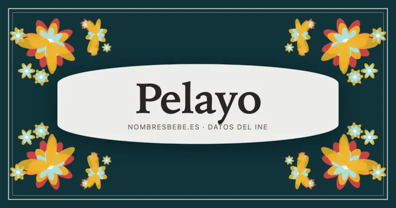 Pelayo, en una estampa ornamental de nombresbebe.es