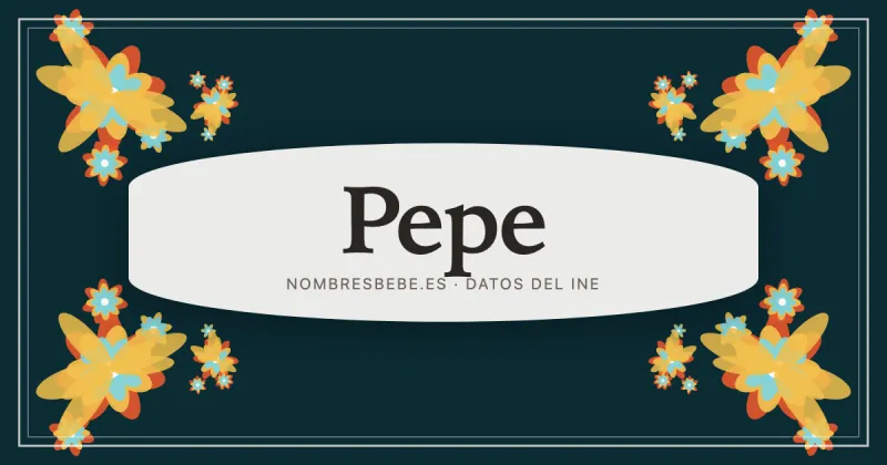 Pepe, en una estampa ornamental de nombresbebe.es