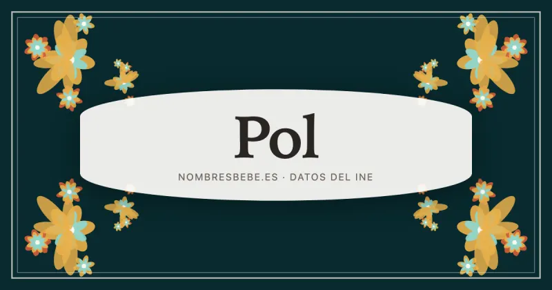 Pol, en una estampa ornamental de nombresbebe.es