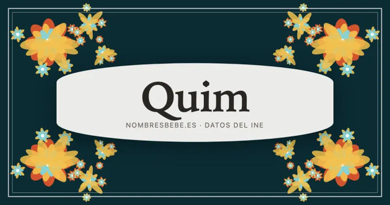 Quim, en una estampa ornamental de nombresbebe.es
