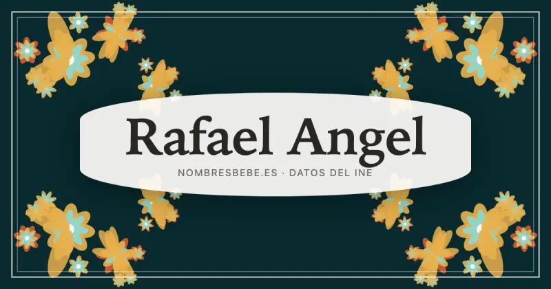 Rafael Angel, en una estampa ornamental de nombresbebe.es