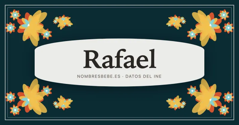Rafael, en una estampa ornamental de nombresbebe.es