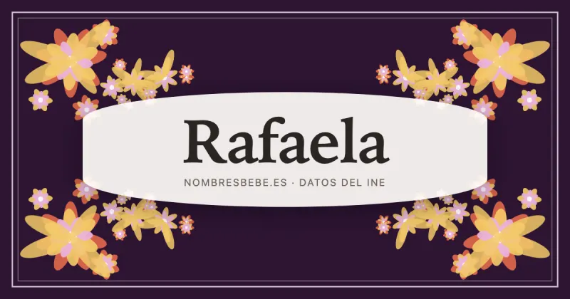 Rafaela, en una estampa ornamental de nombresbebe.es