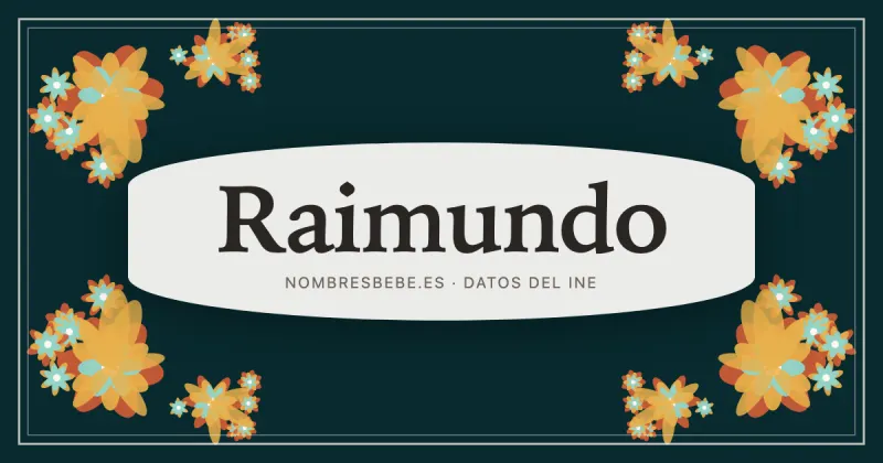 Raimundo, en una estampa ornamental de nombresbebe.es