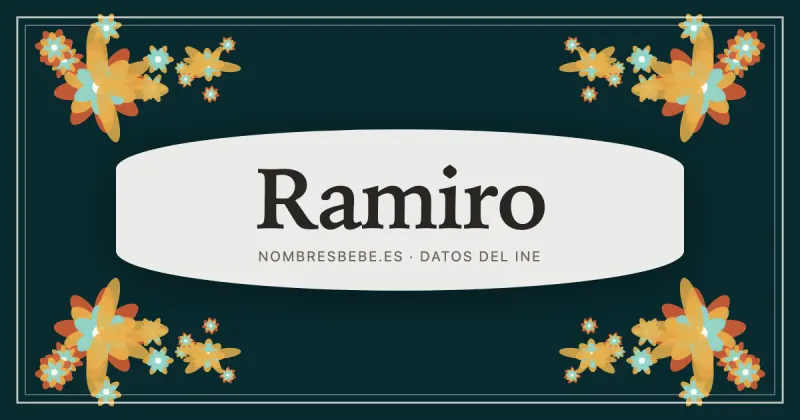 Ramiro, en una estampa ornamental de nombresbebe.es