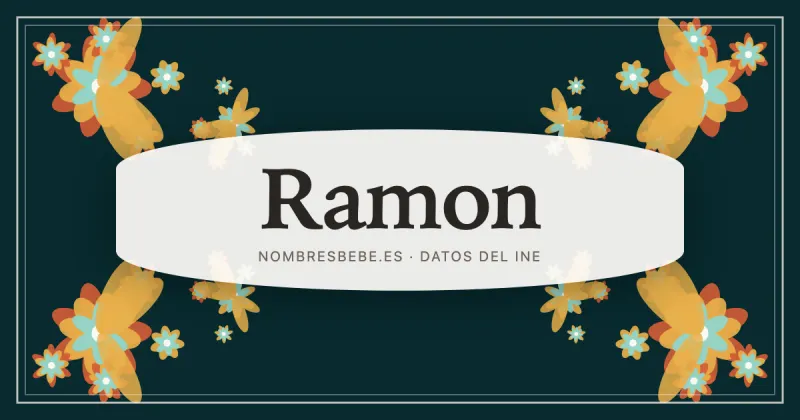 Ramon, en una estampa ornamental de nombresbebe.es