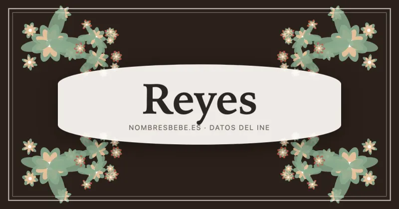 Reyes, en una estampa ornamental de nombresbebe.es