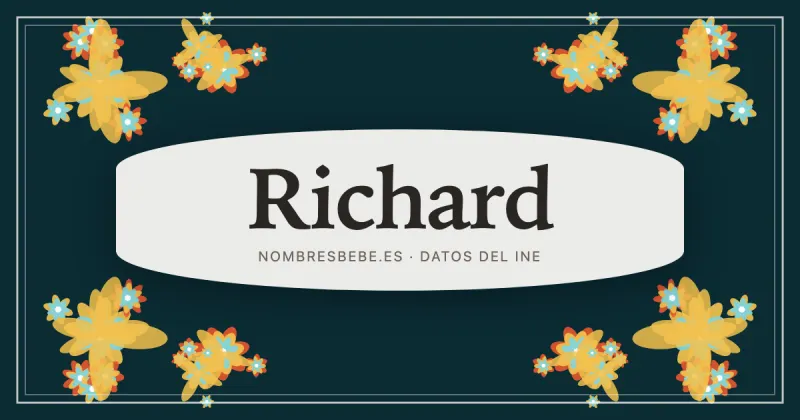 Richard, en una estampa ornamental de nombresbebe.es