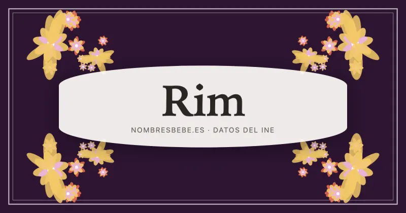 Rim, en una estampa ornamental de nombresbebe.es