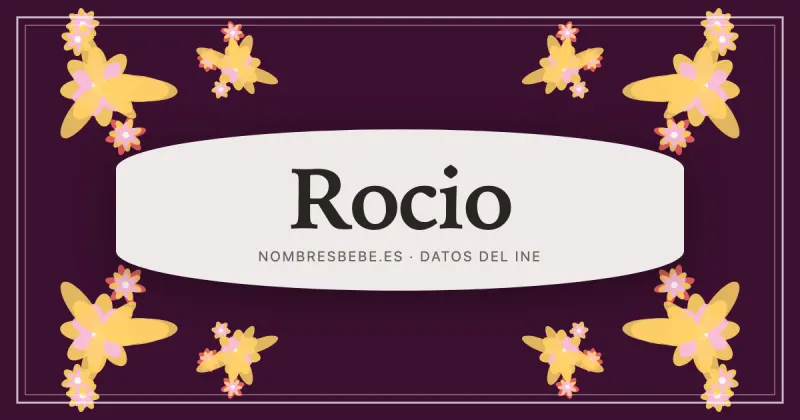 Rocio, en una estampa ornamental de nombresbebe.es