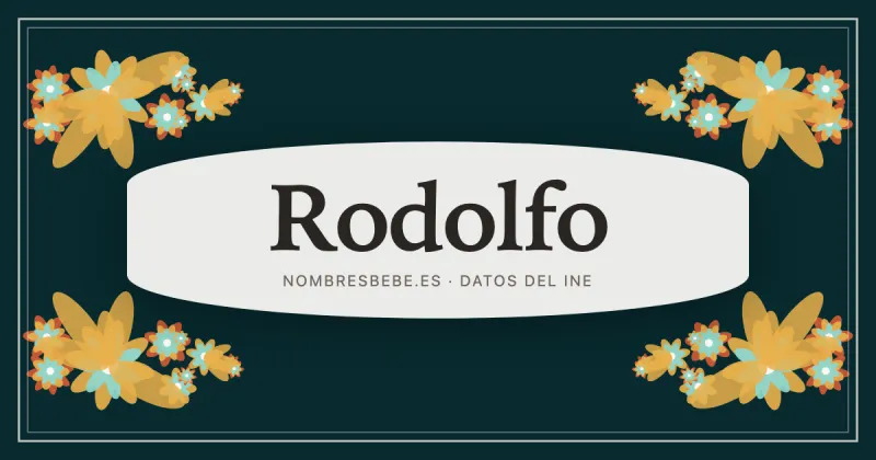 Rodolfo, en una estampa ornamental de nombresbebe.es