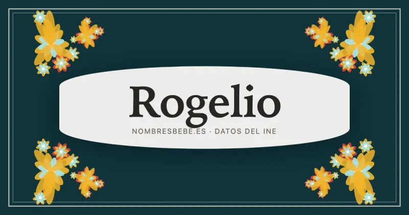 Rogelio, en una estampa ornamental de nombresbebe.es