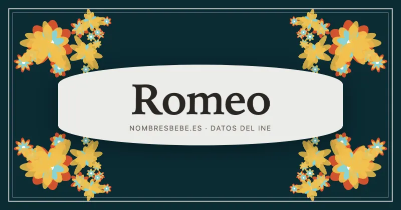 Romeo, en una estampa ornamental de nombresbebe.es
