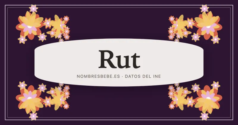 Rut, en una estampa ornamental de nombresbebe.es