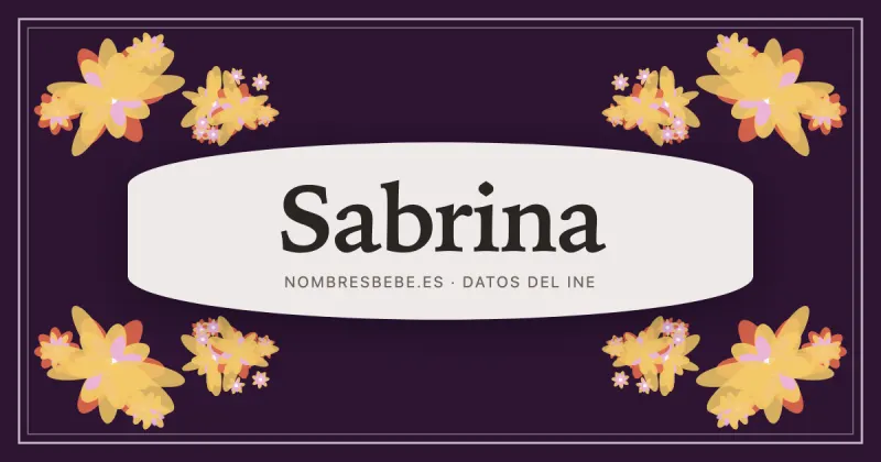 Sabrina, en una estampa ornamental de nombresbebe.es