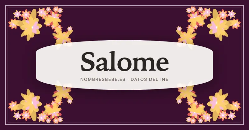 Salome, en una estampa ornamental de nombresbebe.es