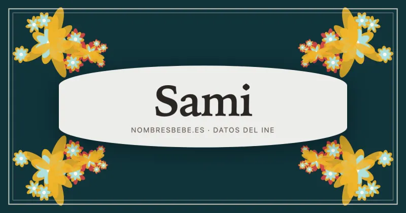 Sami, en una estampa ornamental de nombresbebe.es