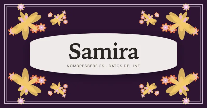 Samira, en una estampa ornamental de nombresbebe.es