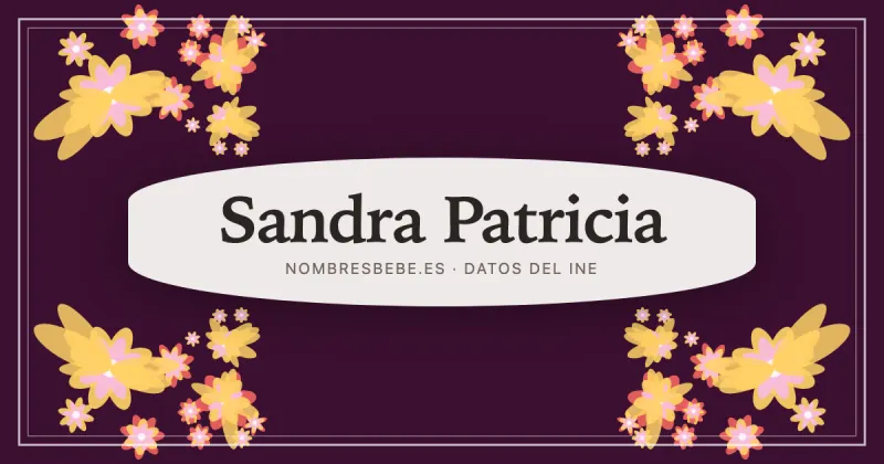 Sandra Patricia, en una estampa ornamental de nombresbebe.es